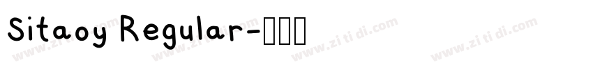 Sitaoy Regular字体转换
